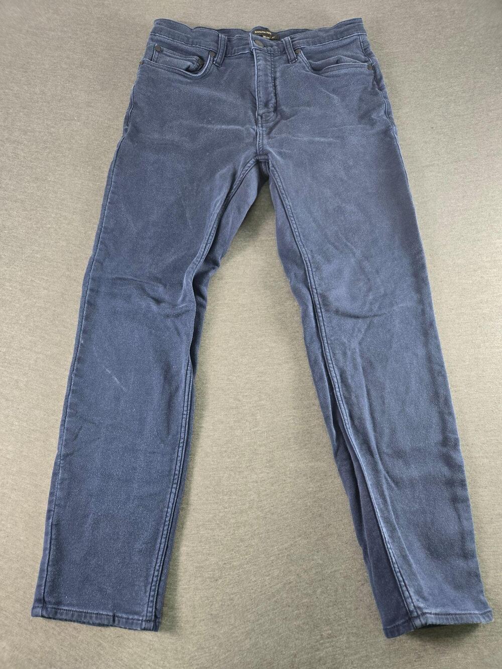 Banana Republic Mens 32x30 Blue Chino Straight Stretch Pants